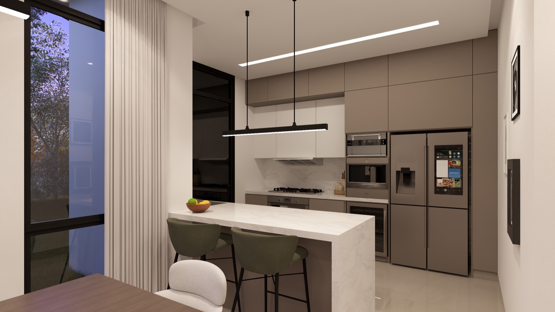 Cocina con isla del Modelo Signature